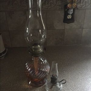 Vintage oil lamps